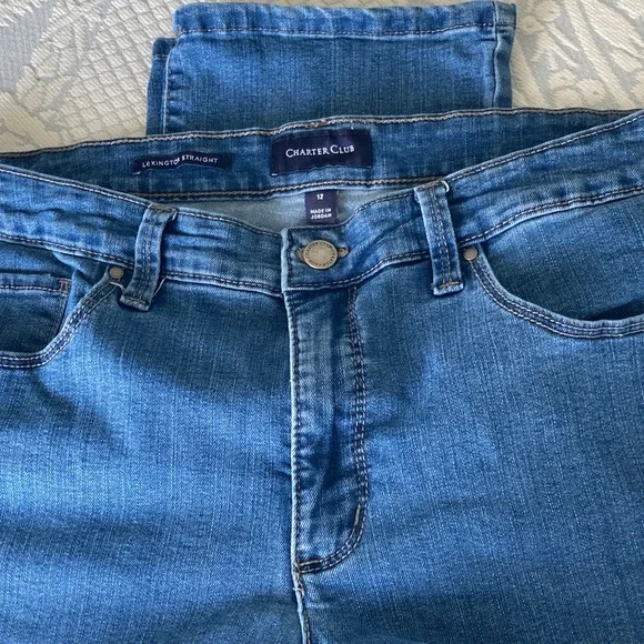Charter Club Lexington Straight Denim Jeans - Picture 4 of 4